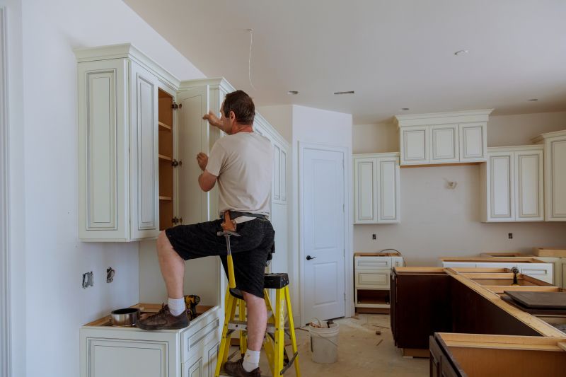 Pine Cabinets Installation